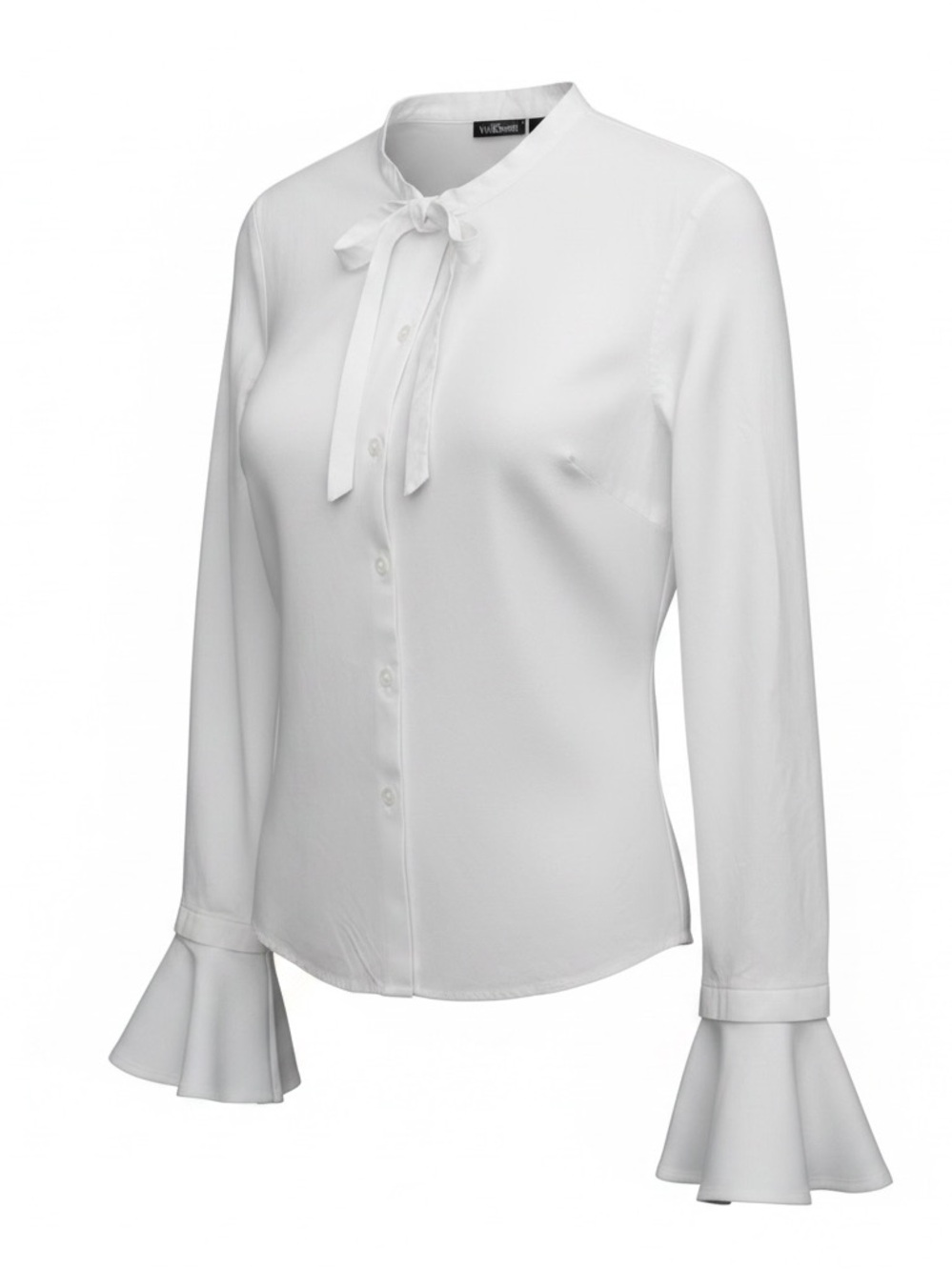 Willie Smith Women's White Button-Down Blouse - Classic Workwear